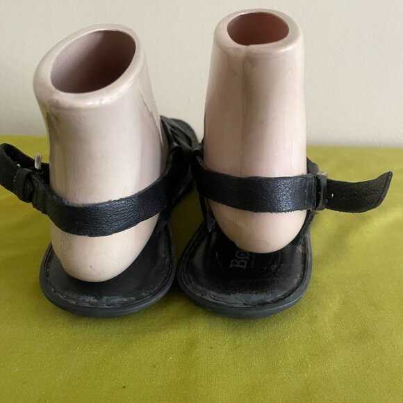 Born Womens Eryka Black Leather Strappy Sandals Size 9 - Picture 11 of 11